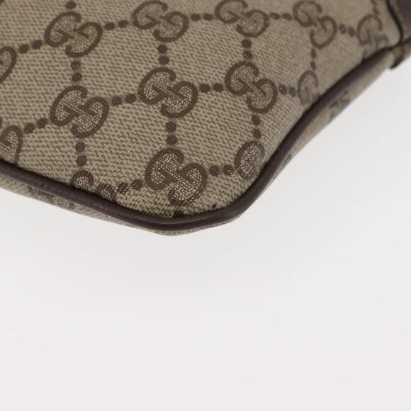 GUCCI GG Supreme Web Sherry Line Bag PVC Beige Gold Red 904 02 047 Auth BA6221 - Picture 15 of 16